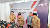 Wakil Presiden RI Ma’ruf Amin meresmikan secara langsung gedung baru Akademi Televisi Indonesia (ATVI)-Institute Media Digital Emtek (IMDE) yang dibangun oleh Grup Emtek Media melalui Yayasan Indosiar di Jalan Damai 11, Duri Kepa, Kebon Jeruk, Jakarta Barat.