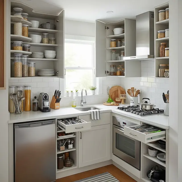 7 Inspirasi Dapur Kecil di Rumah 5x9 yang Fungsional (Image by Gemini AI)