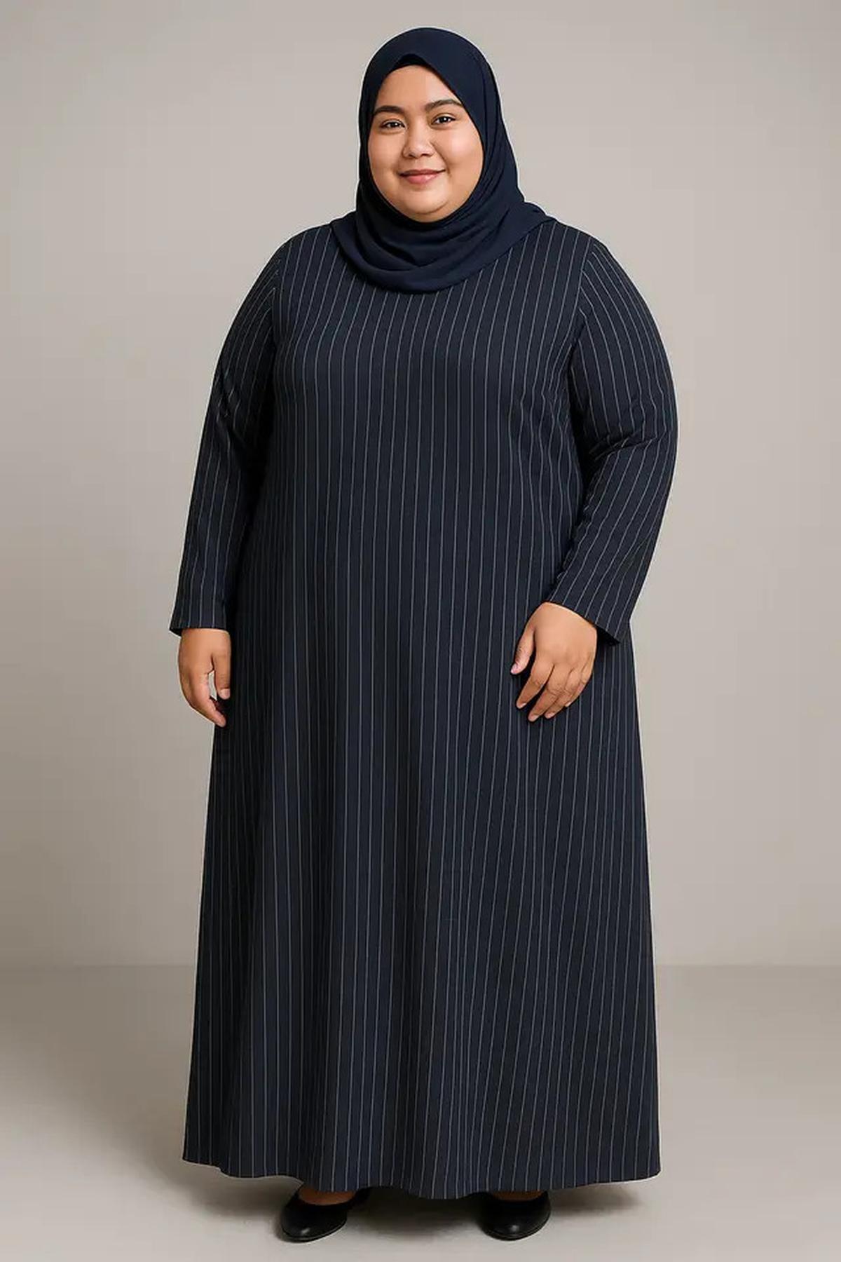 7 Rekomendasi Gamis Salur untuk Orang Gemuk, Lengkap dengan Tips Memilihnya agar Tampil Langsing