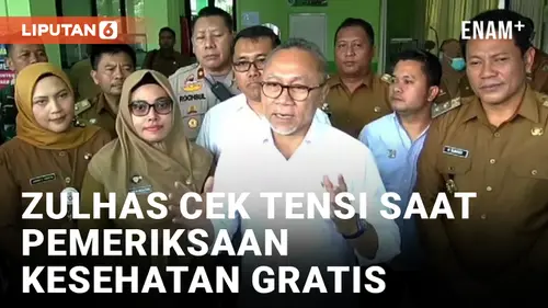VIDEO: Pantau Pemeriksaan Kesehatan Gratis, Zulhas Ikut Ditensi