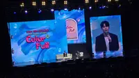 Menggebrak Indonesia! Kim Seon Ho Jadi Aktor Korea Pertama Gelar Fan Meeting di Indonesia Arena. Fan Meeting Kedua Kim Seon Ho di Jakarta Sukses Besar! (Foto: Aditya Eka Prawira/Liputan6.com)