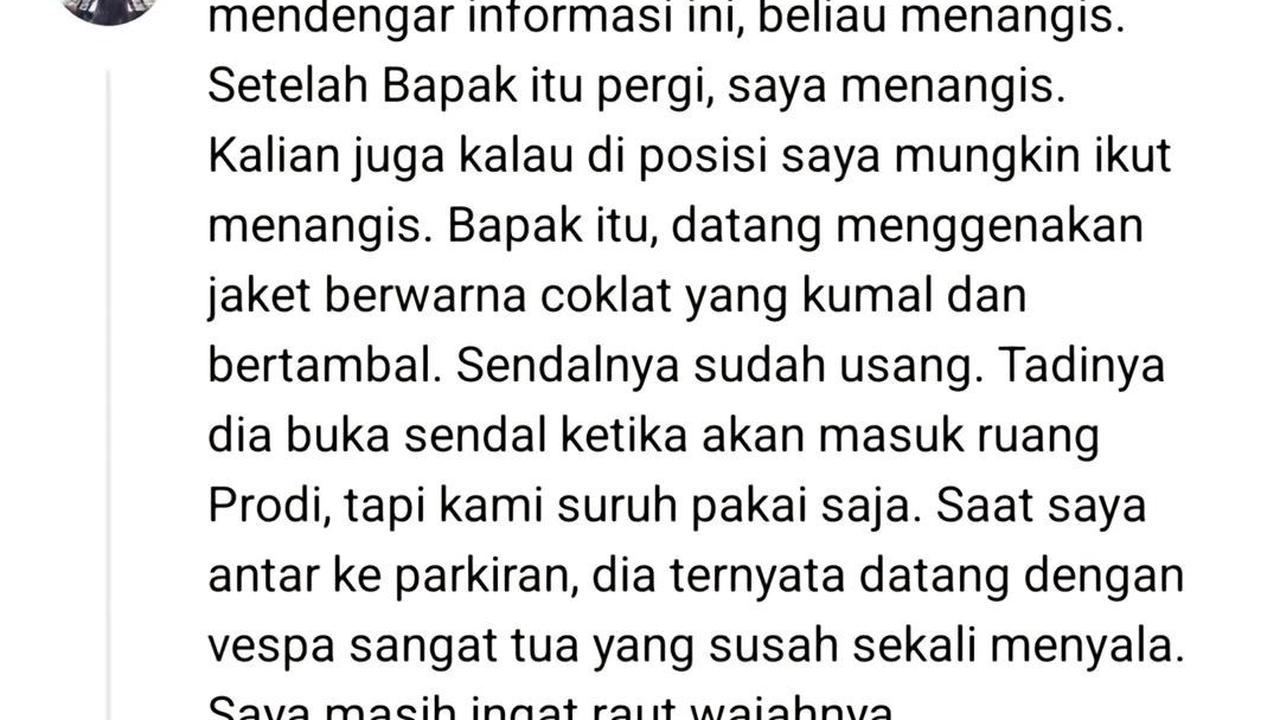 Kisah Sedih Seorang Bapak Dibohongi Putrinya