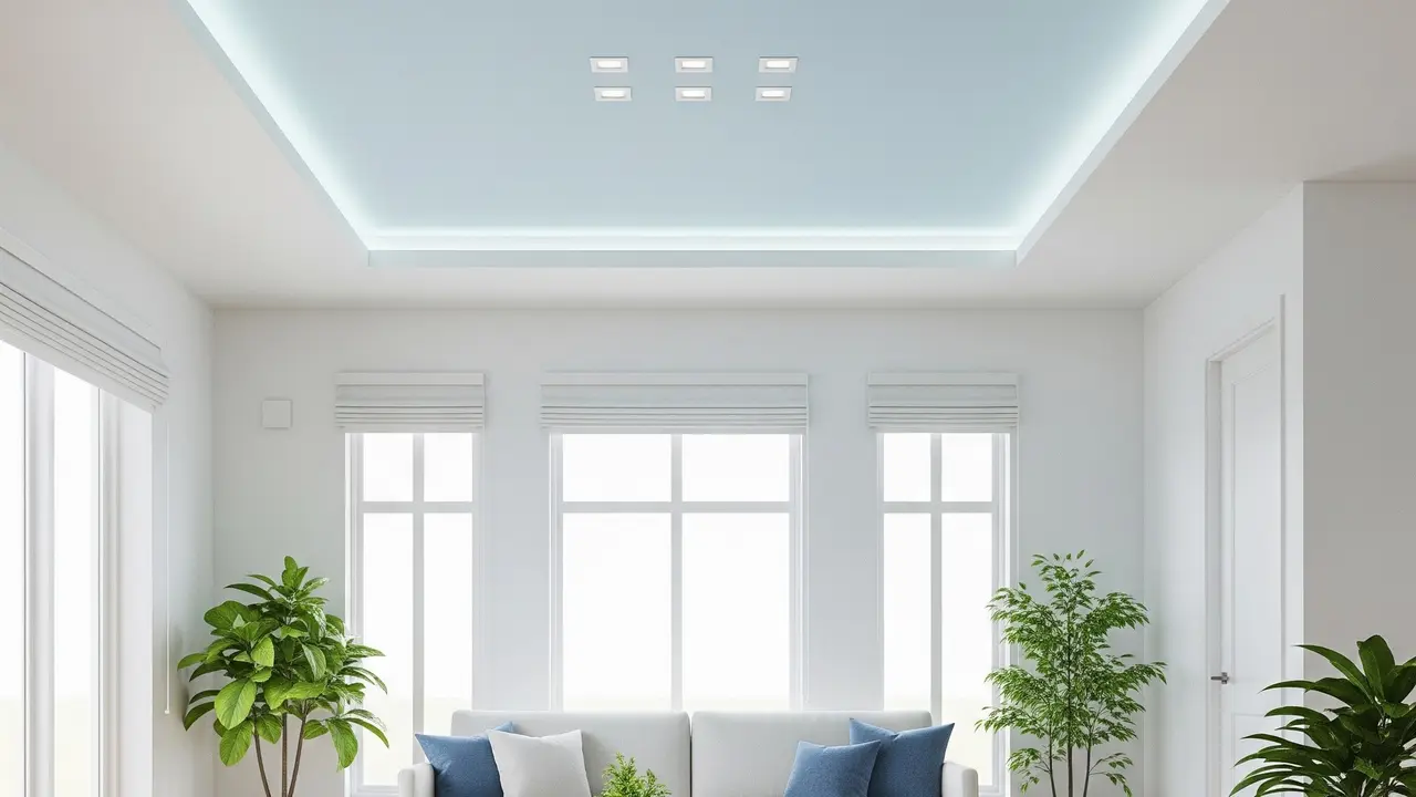 Warna Cat Plafon Rumah yang Bikin Ruangan Terasa Lebih Tinggi (Image by Gemini AI)