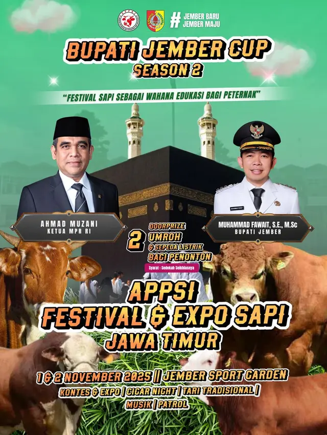 Festival dan Expo Sapi Jatim 2025: Gus Fawait Dorong Ekonomi Rakyat Lewat Sapi, Kopi, dan UMKM