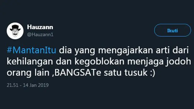 Deretan Twit Kocak 'Arti Mantan Pacar' ala Warganet, Ujungnya Bikin Baper