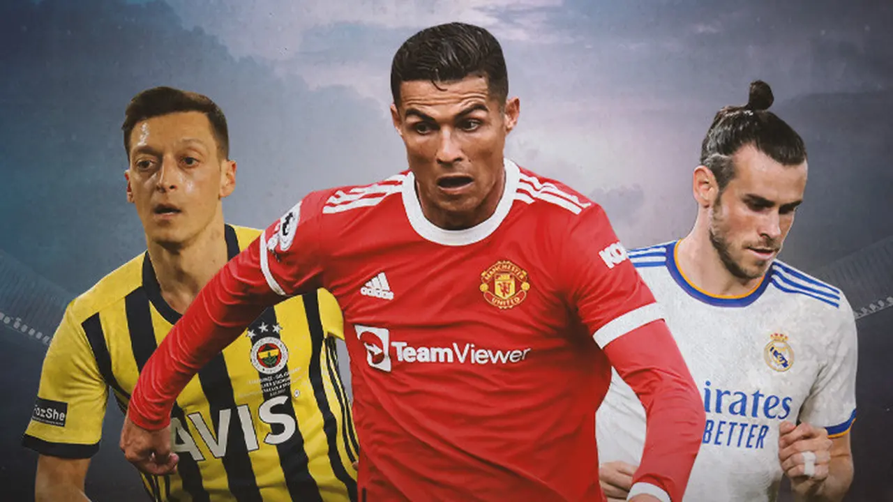 Ilustrasi - Mesut Ozil, Cristiano Ronaldo, Gareth Bale