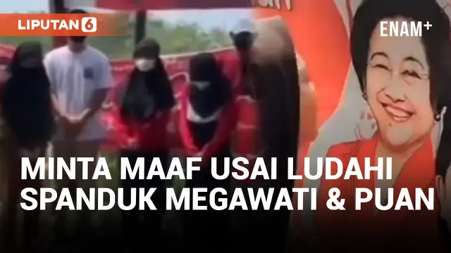 Remaja Ludahi Spanduk Megawati dan Puan Maharani, Orangtua Sampaikan Permintaan Maaf