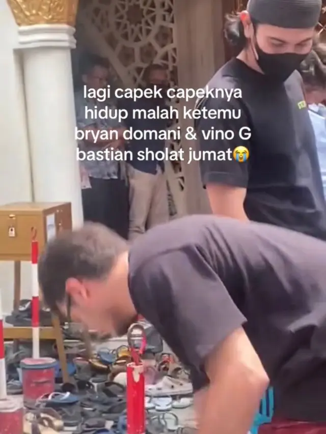 Potret Vino G Bastian, Bryan Domani, dan Indra Jegel (TikTok/@telurucul)