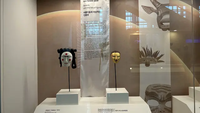 Pameran Topeng Indonesia-Korea Selatan (Dok: Liputan6/Nasywa Fakhirah)