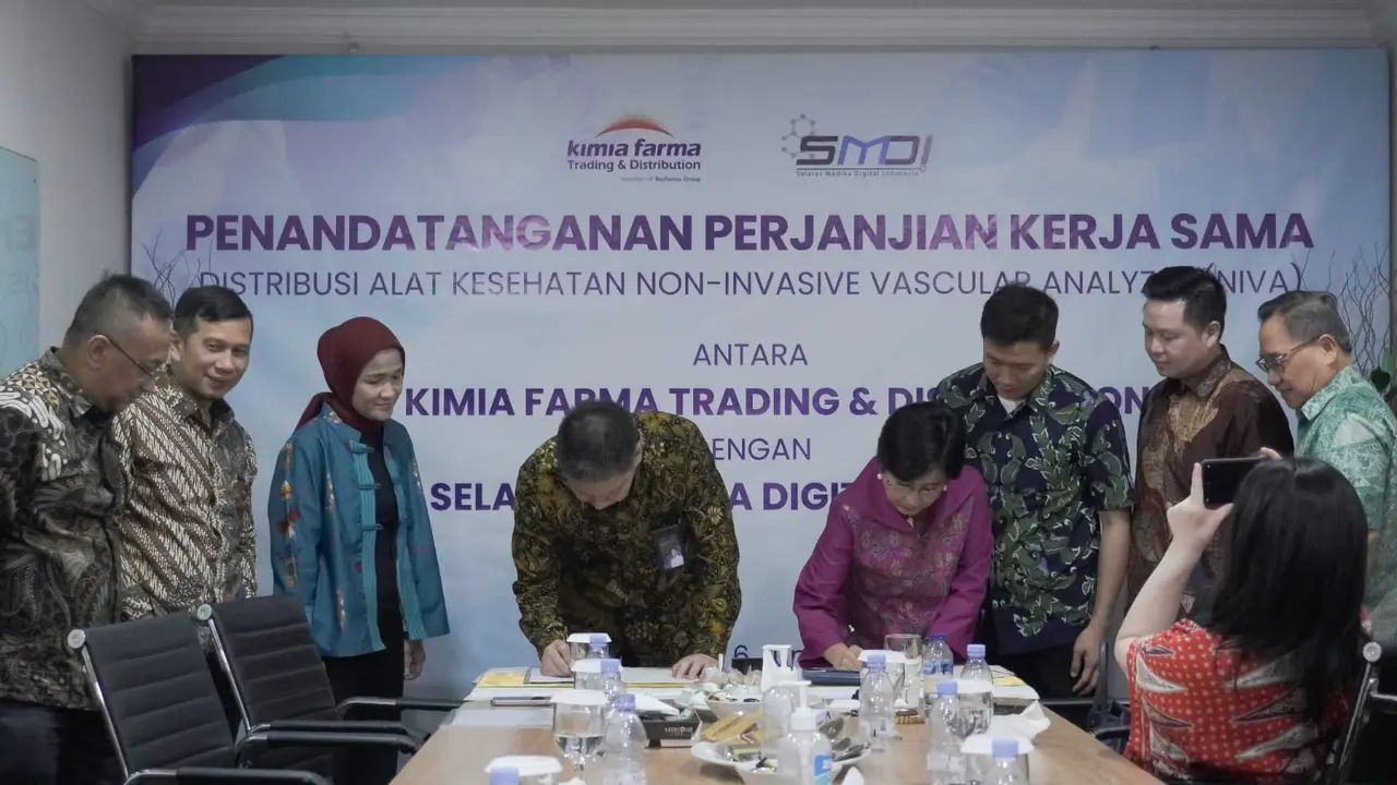 PT Kimia Farma Trading & Distribution (KFTD) perluas kerja sama untuk mendistribusikan alat kesehatan inovatif, Non-Invasive Vascular Analyzer (NIVA).
