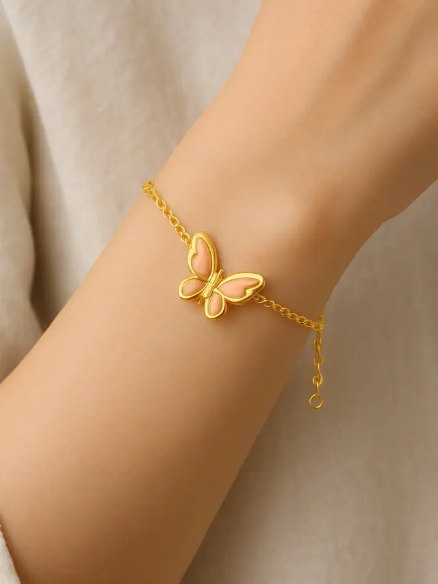 Model Gelang Kupu-Kupu Emas