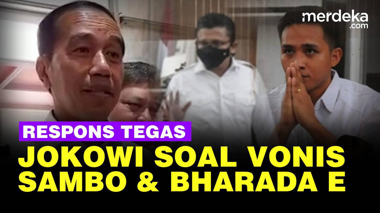 VIDEO: Tegas, Respons Jokowi Soal Vonis Ferdy Sambo dan Bharada E