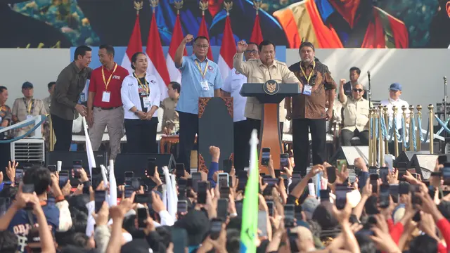 Presiden Prabowo Hadiri Peringatan Hari Buruh Internasional 2026 di Monas