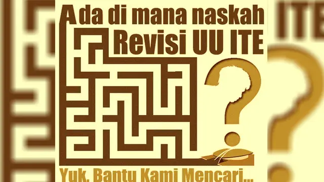 Para Pegiat Internet Cari Naskah Revisi UU ITE yang `Hilang'