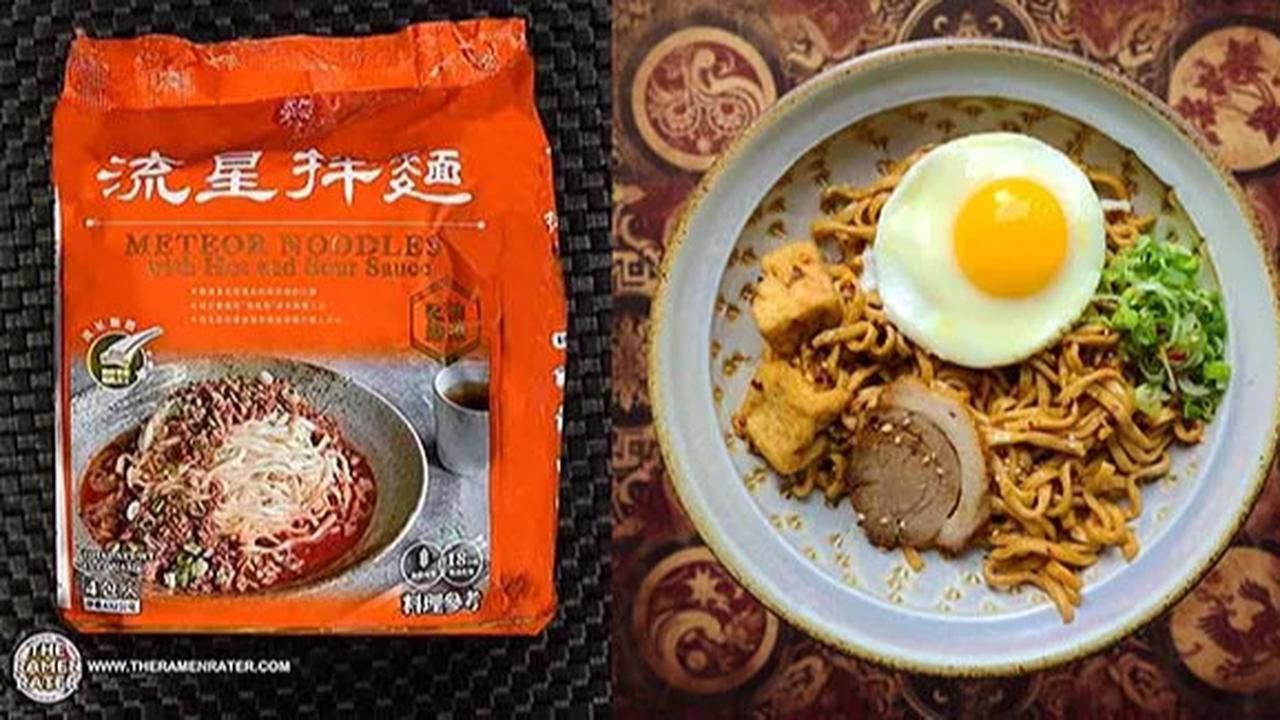 Ilustrasi A-Sha Meteor Noodles with Hot & Sour Sauce