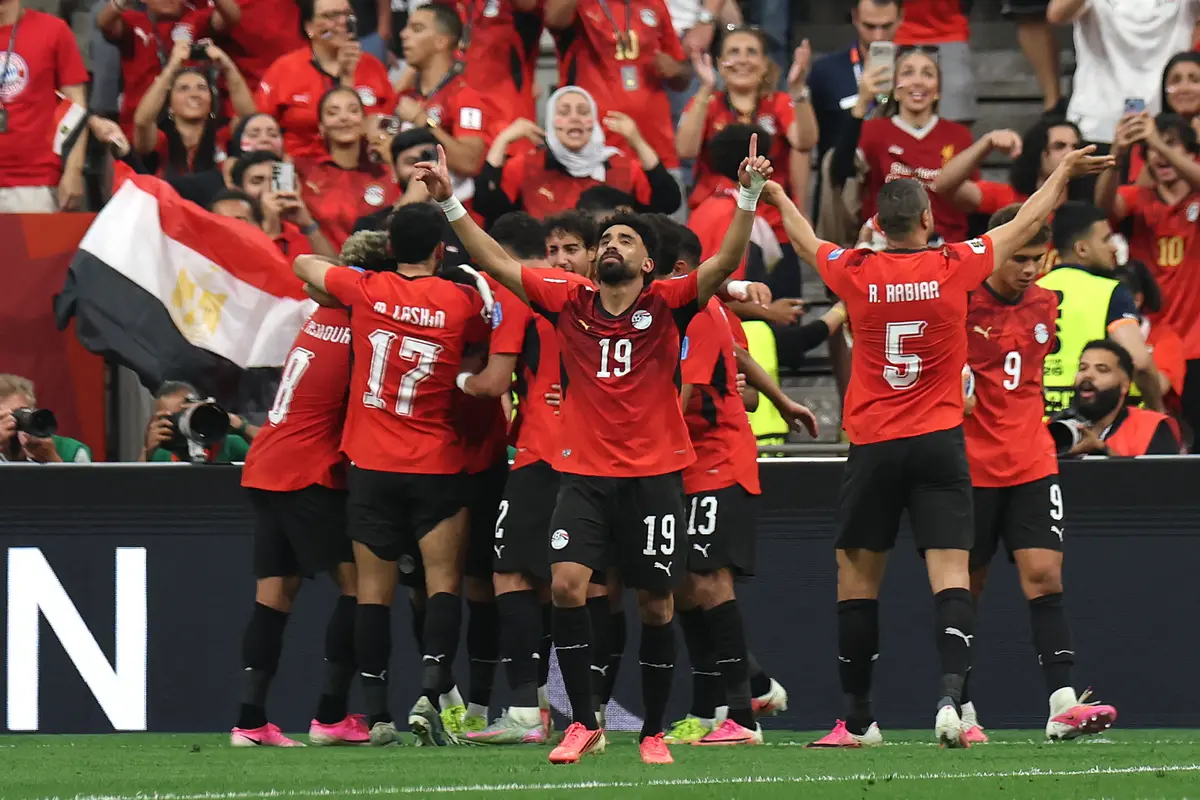 Selebrasi Mesir melawan Selandia Baru di laga kedua Piala Dunia 2026