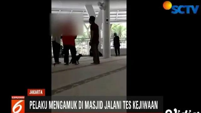 Dia dibawa oleh petugas Polres Bogor untuk memastikan kondisi kejiwaannya.