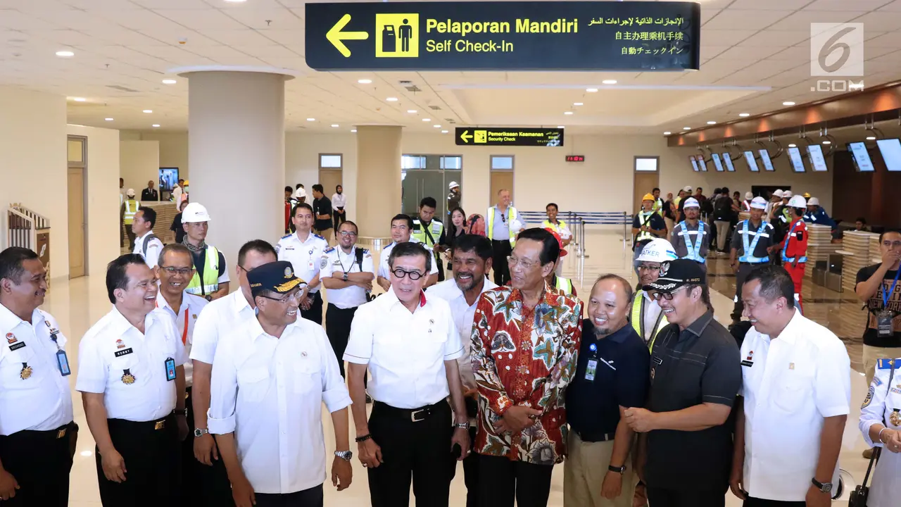 Menkumham Cek Kesiapan Petugas Imigrasi Bandara Internasional Yogyakarta