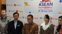 Menteri Perdagangan (Mendag) Budi Santoso saat ditemui di Kantor Kementerian Perdagangan, Jakarta, Kamis (7/8/2025). (Liputan6.com/Maulandy)&nbsp;