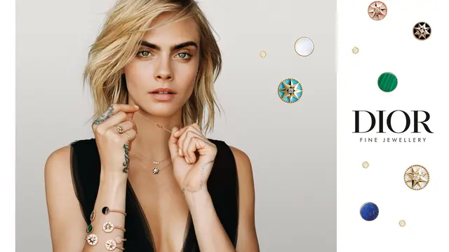 Cara Delevinge menjadi wajah dari Dior Joaillerie