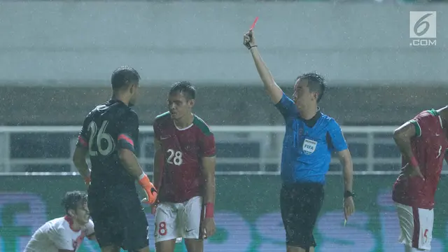 Rezaldi Kartu Merah, Indonesia U-23 Kalah Dari Bahrain