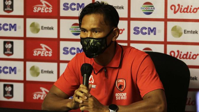 Kapten PSM Makassar, Zulkifli Syukur, menjelang duel kontra Persija Jakarta di semifinal Piala Menpora 2021. (Bola.com/Abdi Satria)