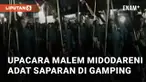 Upacara adat Saparan Bekakak di Gamping Malem Midodareni pada Kamis (22/8/2024). Midodareni Bekakak adalah tahap upacara yang dilakukan pada malam hari.