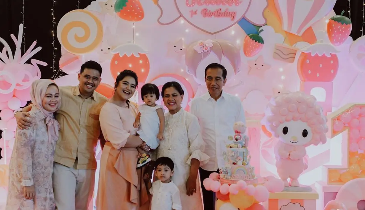 Ultah Sedah Mirah Cucu Jokowi