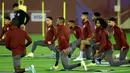 Qatar akan melakoni pertandingan sepak bola final Piala Asia AFC Qatar 2023 melawan Yordania. (KARIM JAAFAR/AFP)