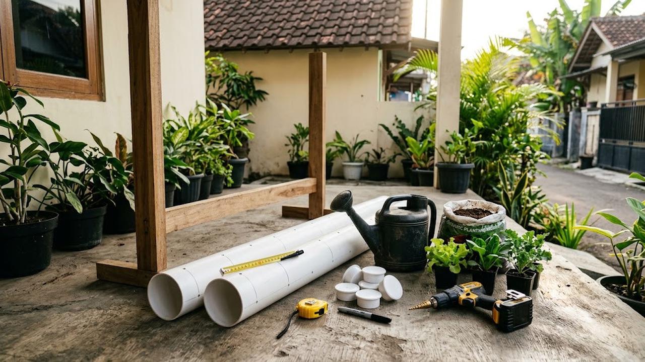 Tentukan Lokasi dan Siapkan Pipa Paralon