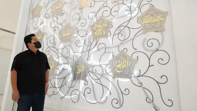 Menteri BUMN Erick Thohir di Masjid At-Thohir, Depok. (Dok BUMN)