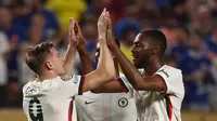 Chelsea menutup pertandingan dengan kemenangan 3-0 atas Esperance de Tunis setelah Tyrique George mencetak gol ketiga untuk The Blues pada menit-menit akhir. (FRANCK FIFE/AFP)
