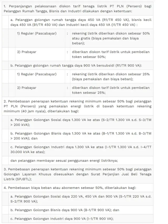 Kebijakan Diperpanjang, 32 Juta Pelanggan PLN Kembali Terima Stimulus Tagihan Listrik di Masa Pandemi