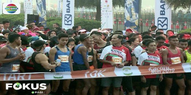 Bersama Ribuan Pelari, Iriana Jokowi Buka Kartini Run di Tugu Monumen Nasional