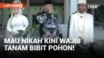 Kurangi Dampak Abrasi, Pemdes Surodadi Wajibkan Pengantin Tanam Bibit Pohon