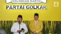 Bakal Calon Presiden dari Koalisi Indonesia Maju, Prabowo Subianto saat memberikan sambutan pada syukuran Hari Ulang Tahun (HUT) ke-59 Partai Golkar. (Liputan6.com/Angga Yuniar)