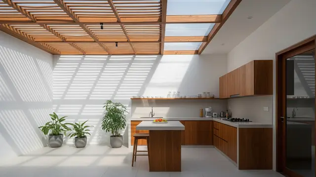 Model Atap Dapur Belakang Rumah yang Adem dan Terang