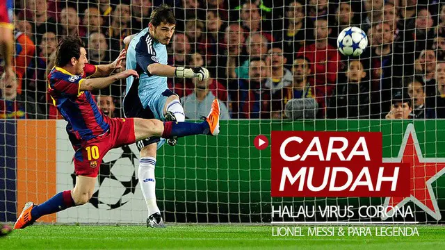 Berita video Lionel Messi bersama beberapa legenda Barcelona dan Real Madrid, serta para mantan pesepak bola dunia terus mengingatkan cara mudah untuk menghalau virus Corona.