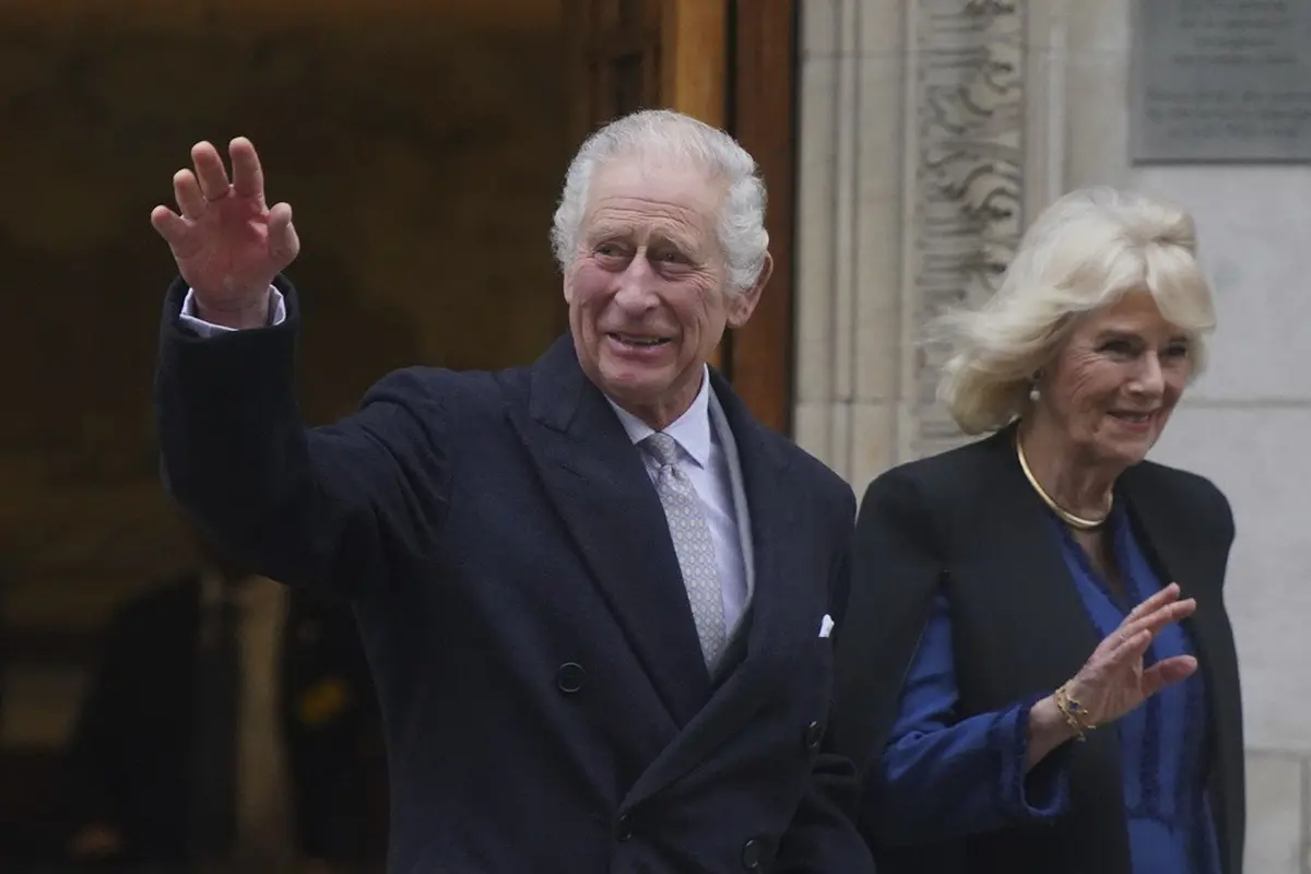 Raja Charles III dan Ratu Camilla. (Victoria Jones/Pool Photo via AP)