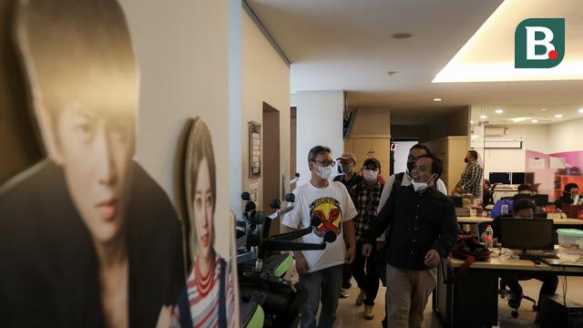 Kunjungan Madura United ke Kantor Bola.com