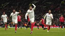 Dua gol bunuh diri di penghujung laga gagalkan kemenangan Manchester United atas Sevilla pada pertandingan tersebut. (Nick Potts/PA via AP)