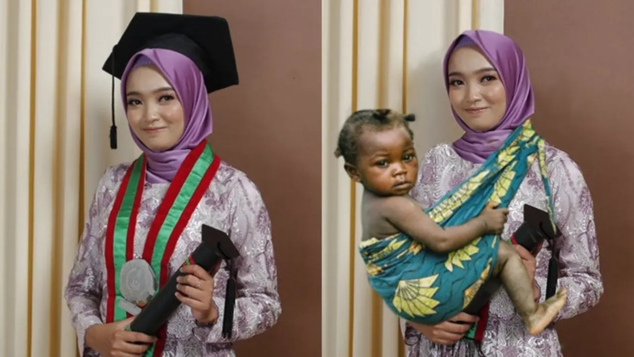 Cewek Ini Minta Toga dan Kalungnya Dihilangkan, 6 Hasilnya Bikin Tepuk Jidat