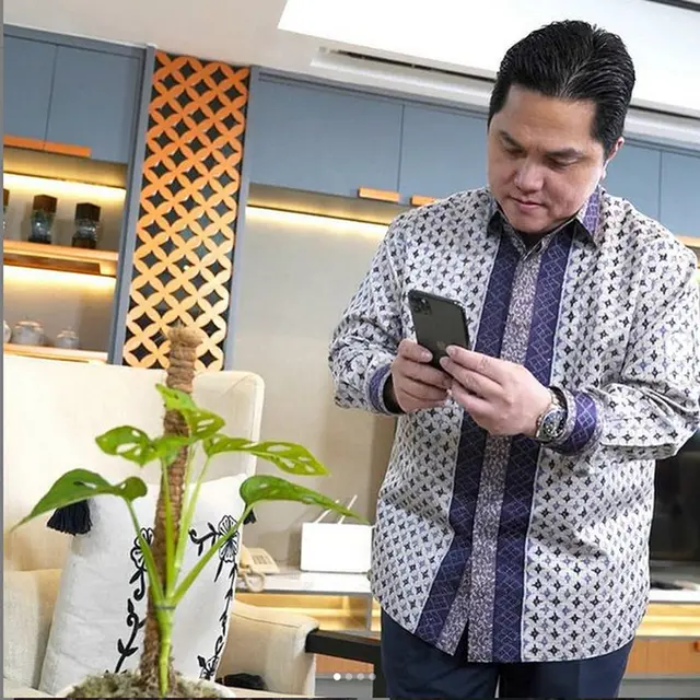 Tangkapan layar instagram Menteri BUMN erick Thohir yang tengah membahas mengenai tanaman. (@erickthohir)