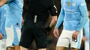 Kemenangan atas Aston Villa menjaga asa Manchester City dalam perburuan gelar juara Liga Premier 2023/2024. (AP Photo/Dave Thompson)