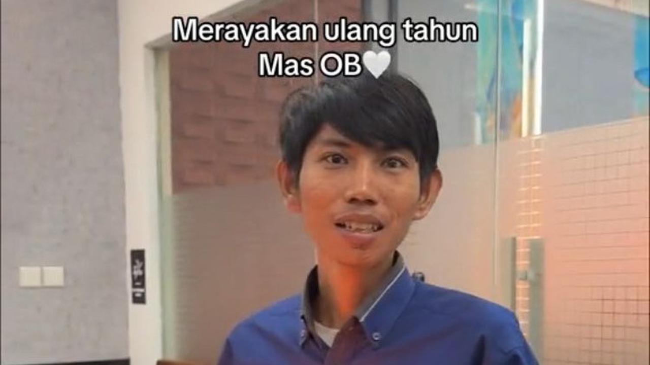Viral Sekelompok Karyawan Buat Pesta Kejutan Ulang Tahun untuk OB Kantor, Aksinya Tuai Pujian