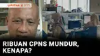 Hampir 2000 orang calon pegawai negeri sipil mundur, yang paling banyak mundur karena penempatan yang jauh dari domisili dan gaji yang tak sesuai ekspektasi. Lalu kenapa melamar dan ikut tes berjilid-jilid, kalau akhirnya mundur? Selengkapnya kita Di...