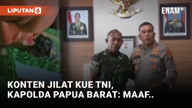 Kasus Polisi Jilat Kue HUT TNI, Kapolda Papua Barat Minta Maaf