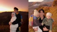 Dinda Hauw dan Rey Mbayang Liburan di Bromo Ajak Kedua Anak (Sumber: Instagram/dindahw)