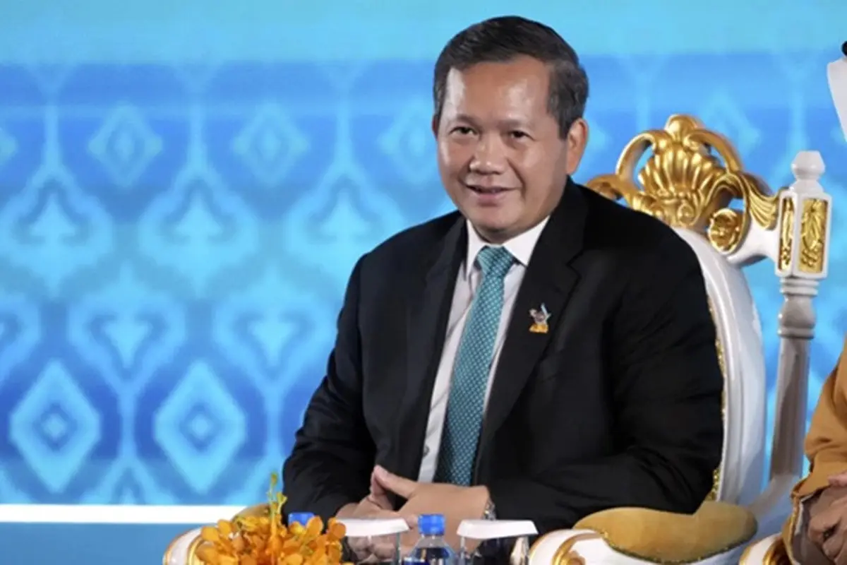 Perdana Menteri Kamboja Hun Manet di Phnom Penh, Minggu, (24/12/2024).