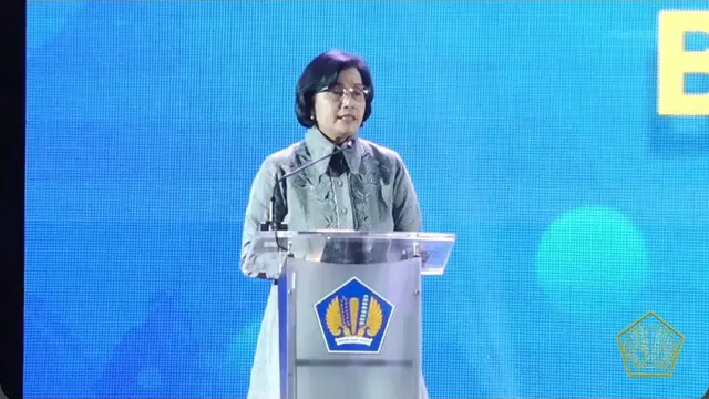 Menteri Keuangan Sri Mulyani Indrawati dalam Rakor Badan Layanan Umum (BLU), di Kementerian Keuangan, Kamis (2/3/2023).